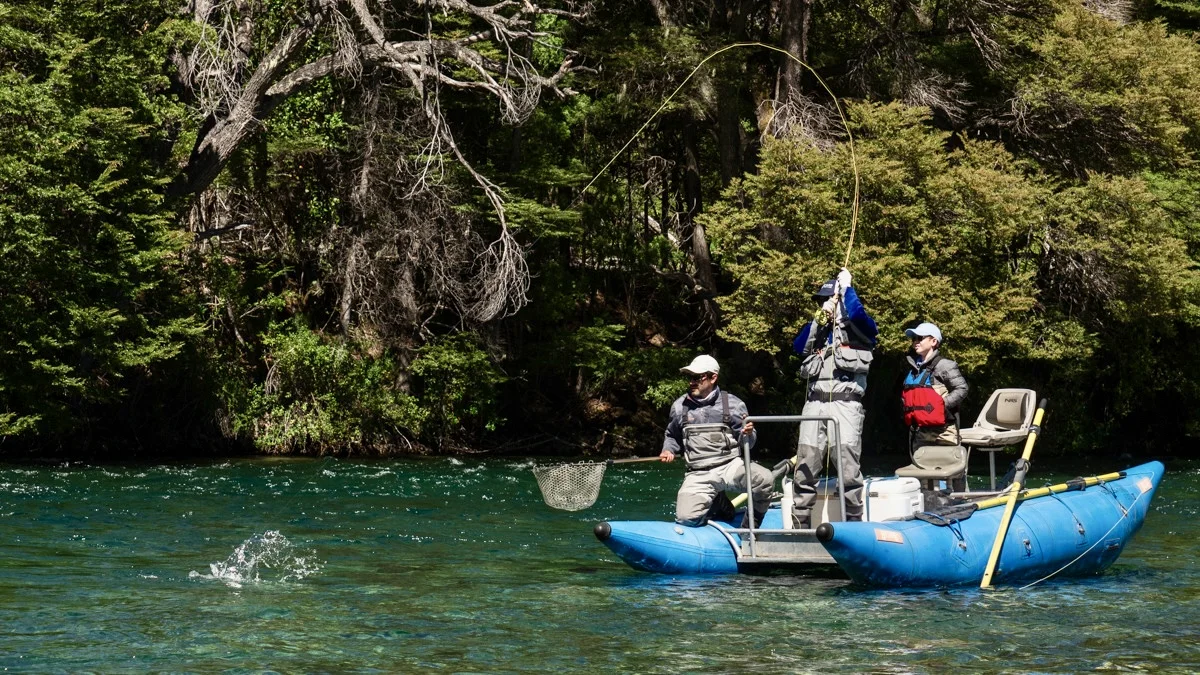 Half-day fly fishing float trip on the Limay River, Bariloche